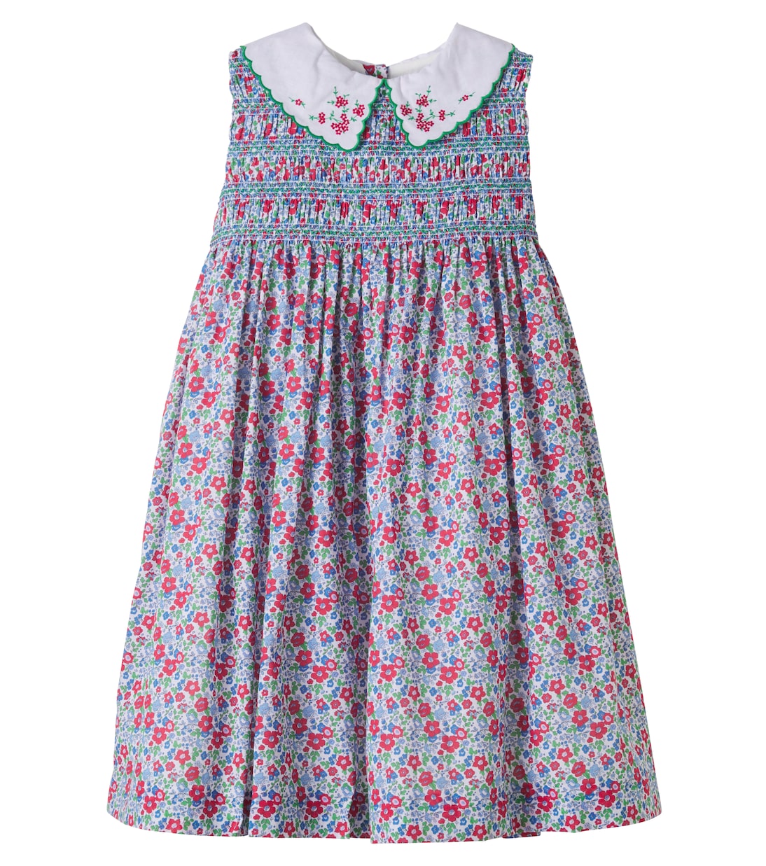 Floral smocked cotton dress | Pepa London