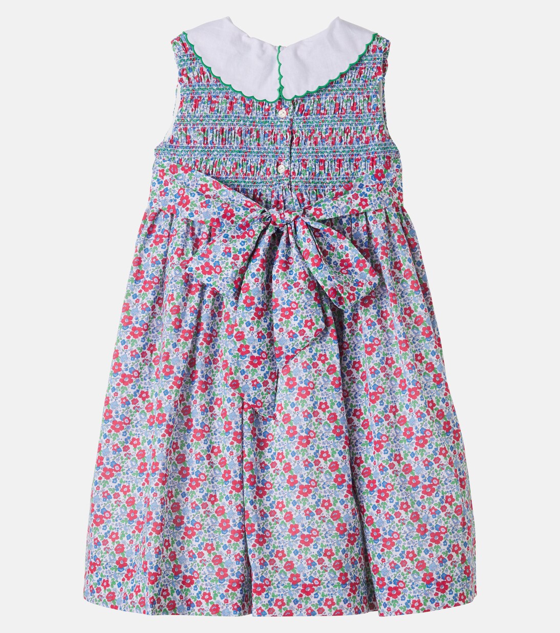 Floral smocked cotton dress | Pepa London