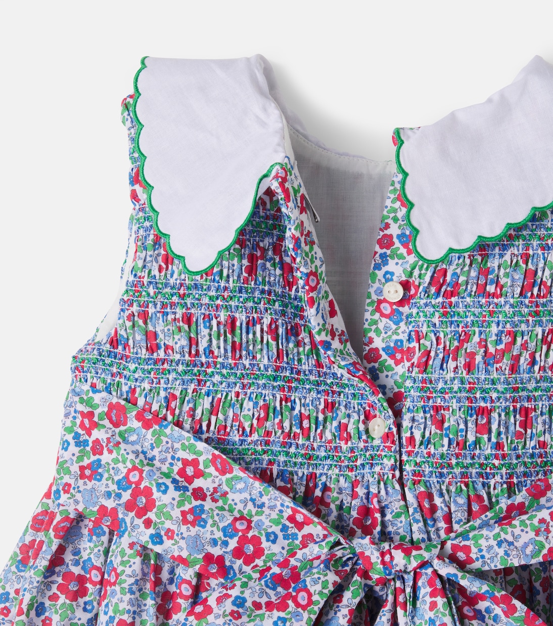 Floral smocked cotton dress | Pepa London