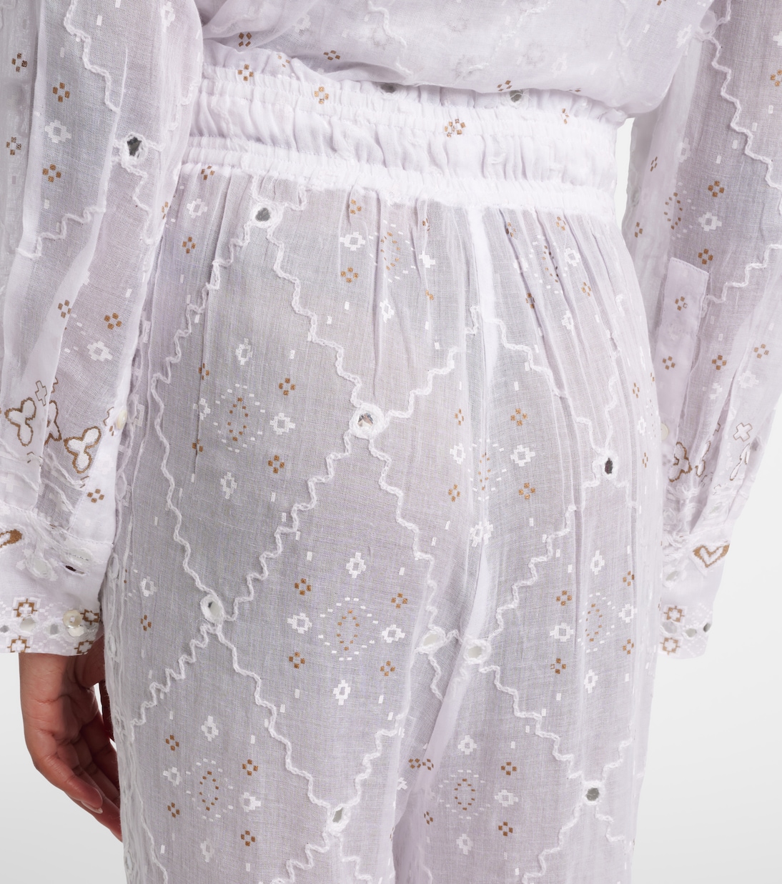 Pantaloni a gamba larga in cotone | Juliet Dunn