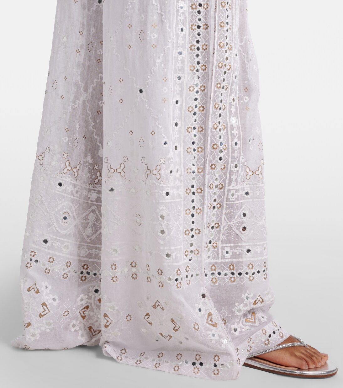 Pantaloni a gamba larga in cotone | Juliet Dunn