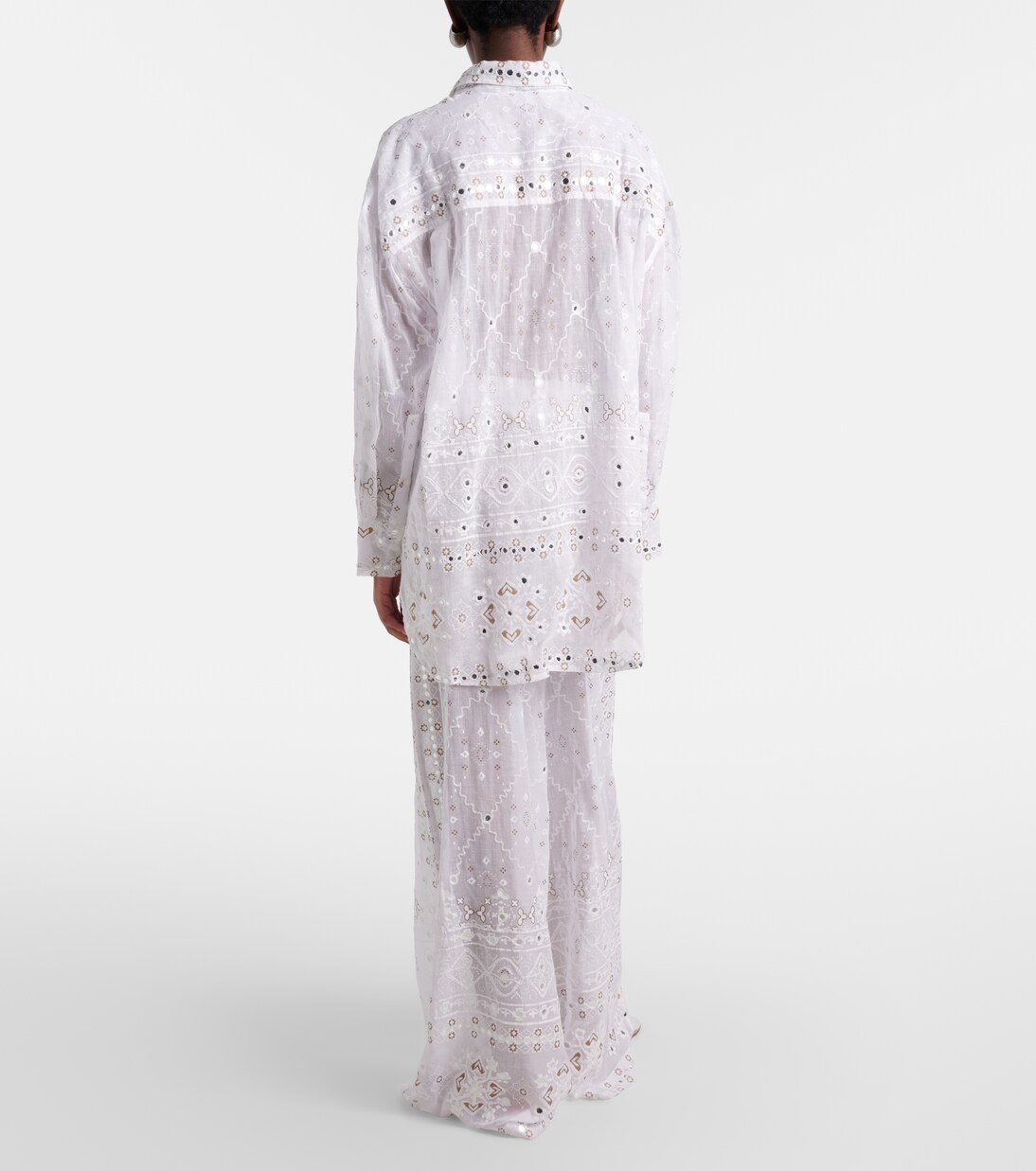 Pantaloni a gamba larga in cotone | Juliet Dunn