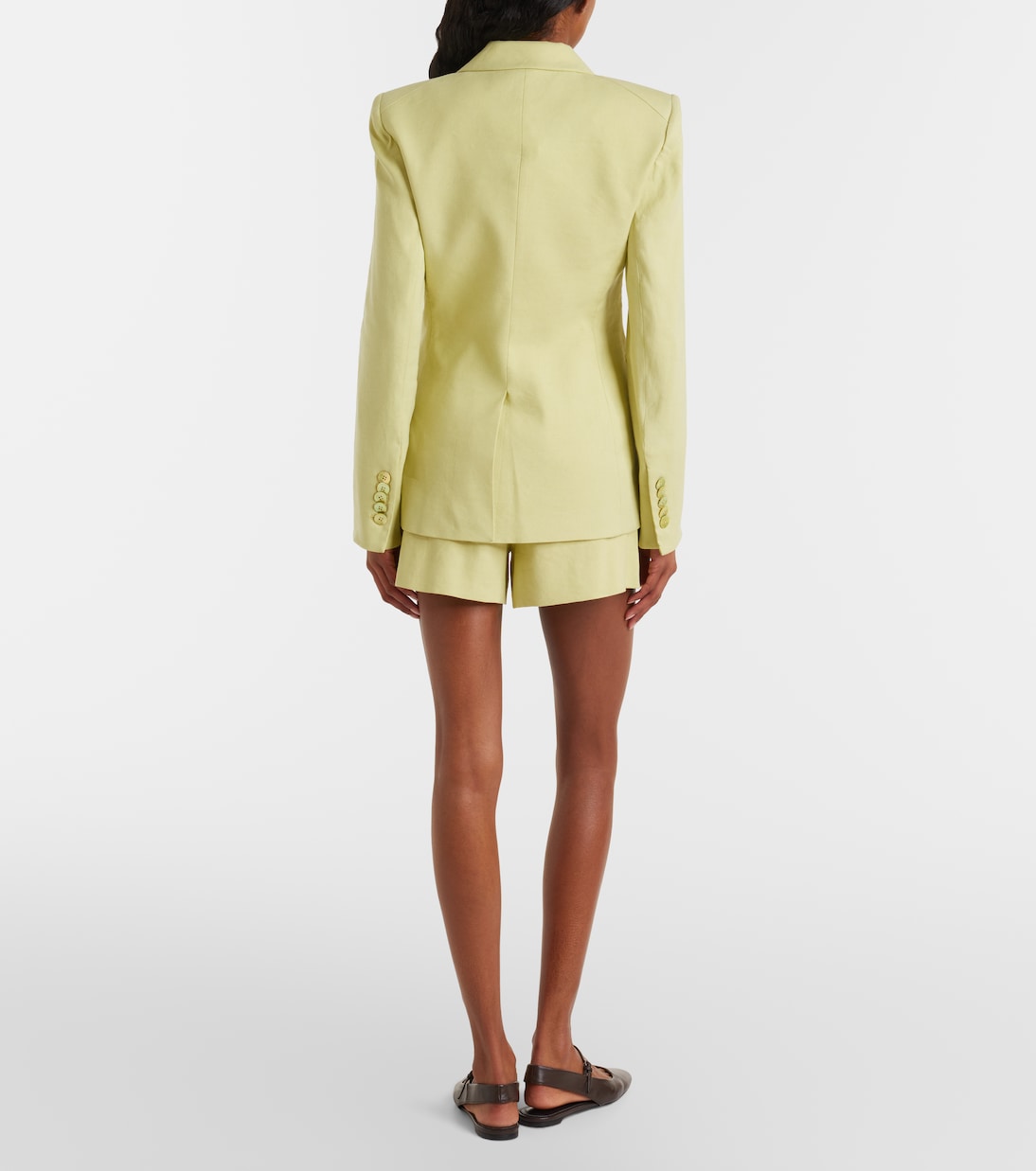 Haina linen-blend twill shorts | Veronica Beard