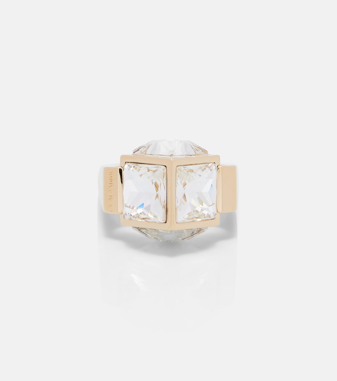 JC Cube embellished ring | Jimmy Choo