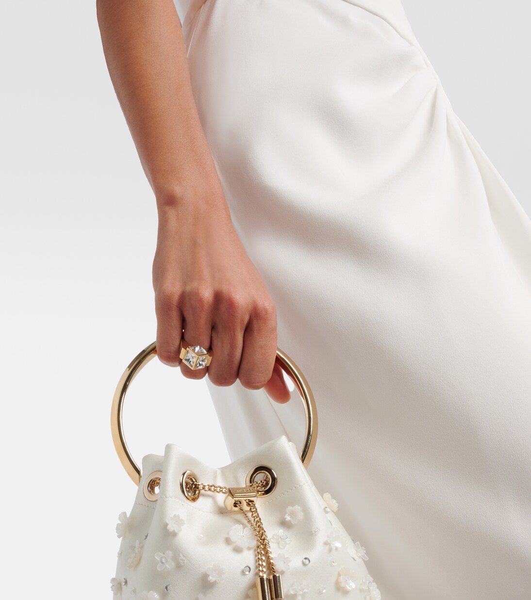 JC Cube embellished ring | Jimmy Choo