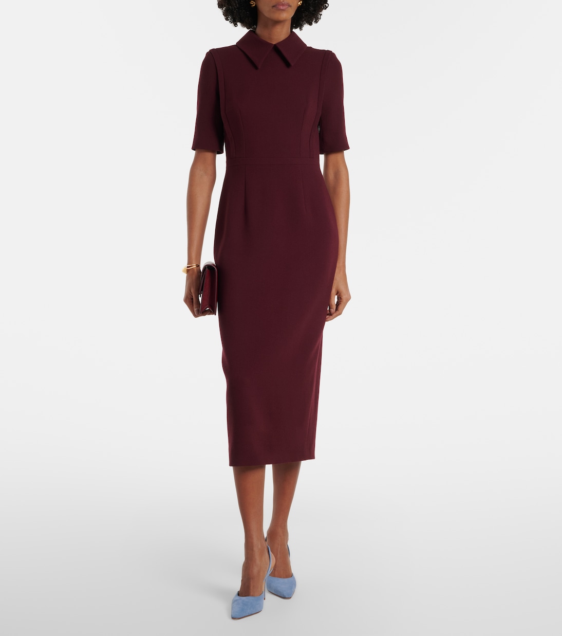 Valletta wool crêpe midi dress | Emilia Wickstead