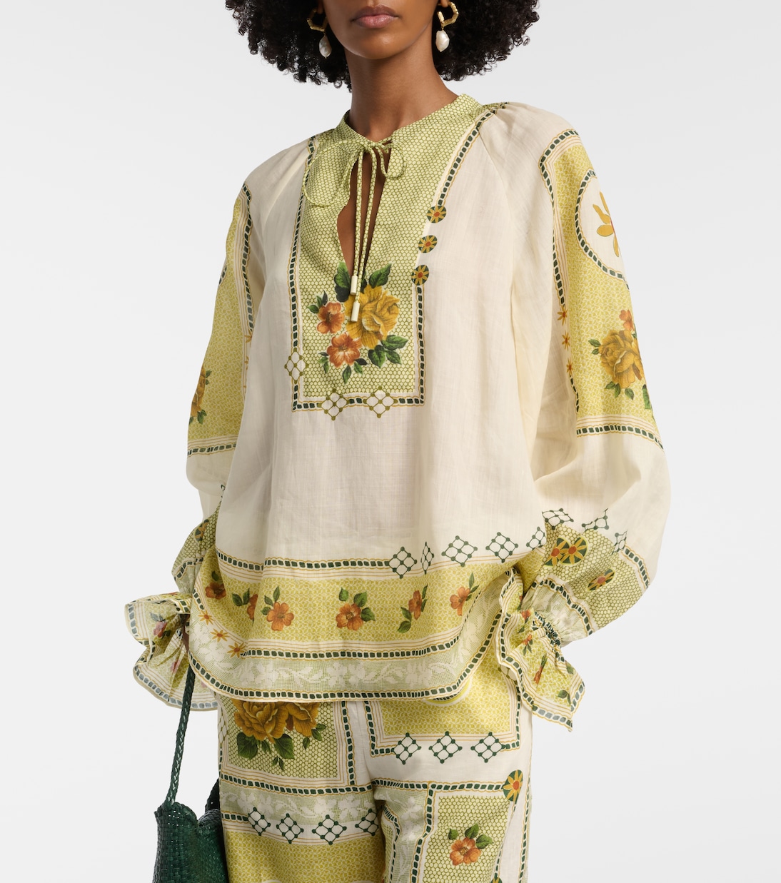 بلوزة من الرامي بطبعات Dixie | Alémais