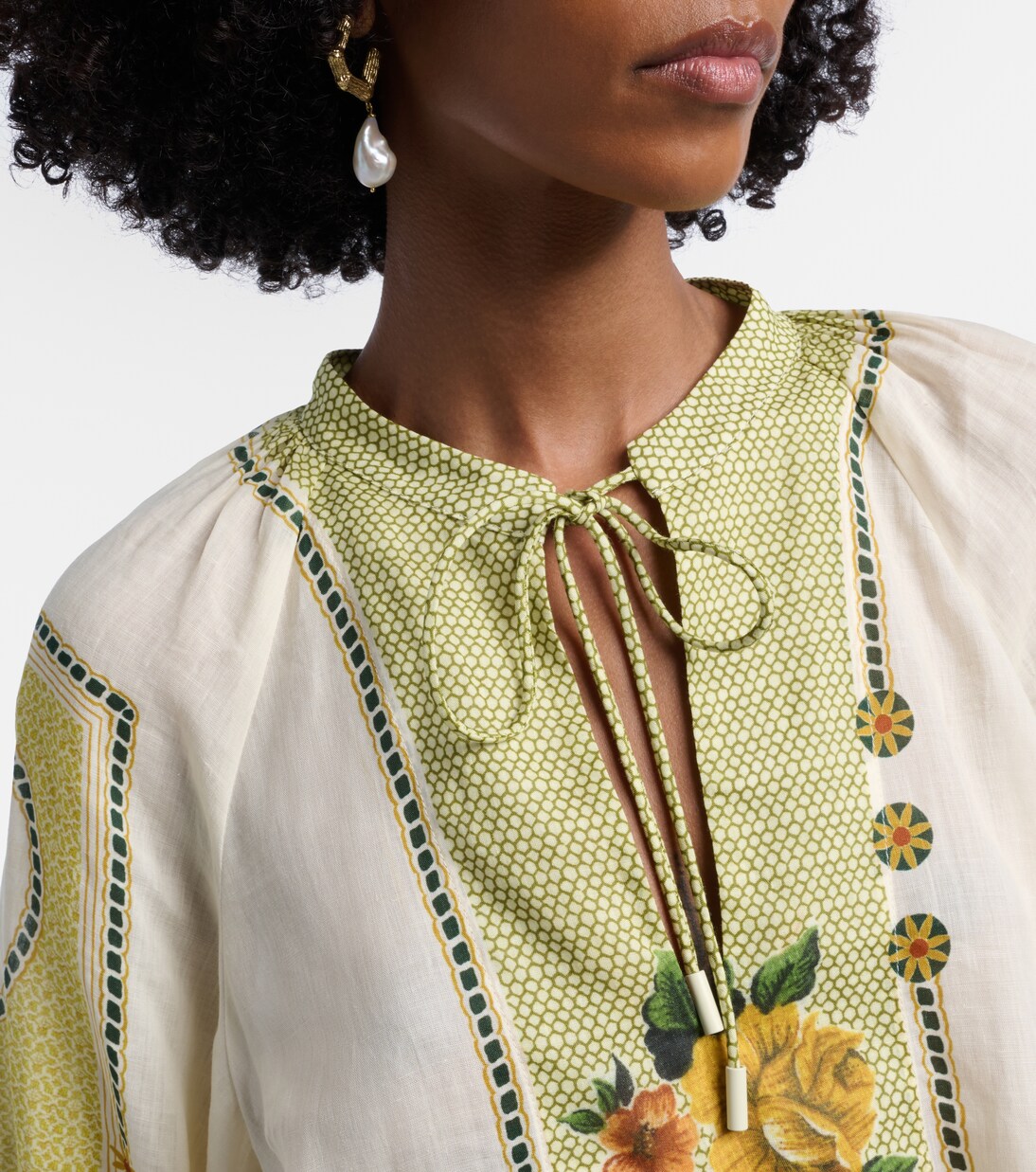 بلوزة من الرامي بطبعات Dixie | Alémais