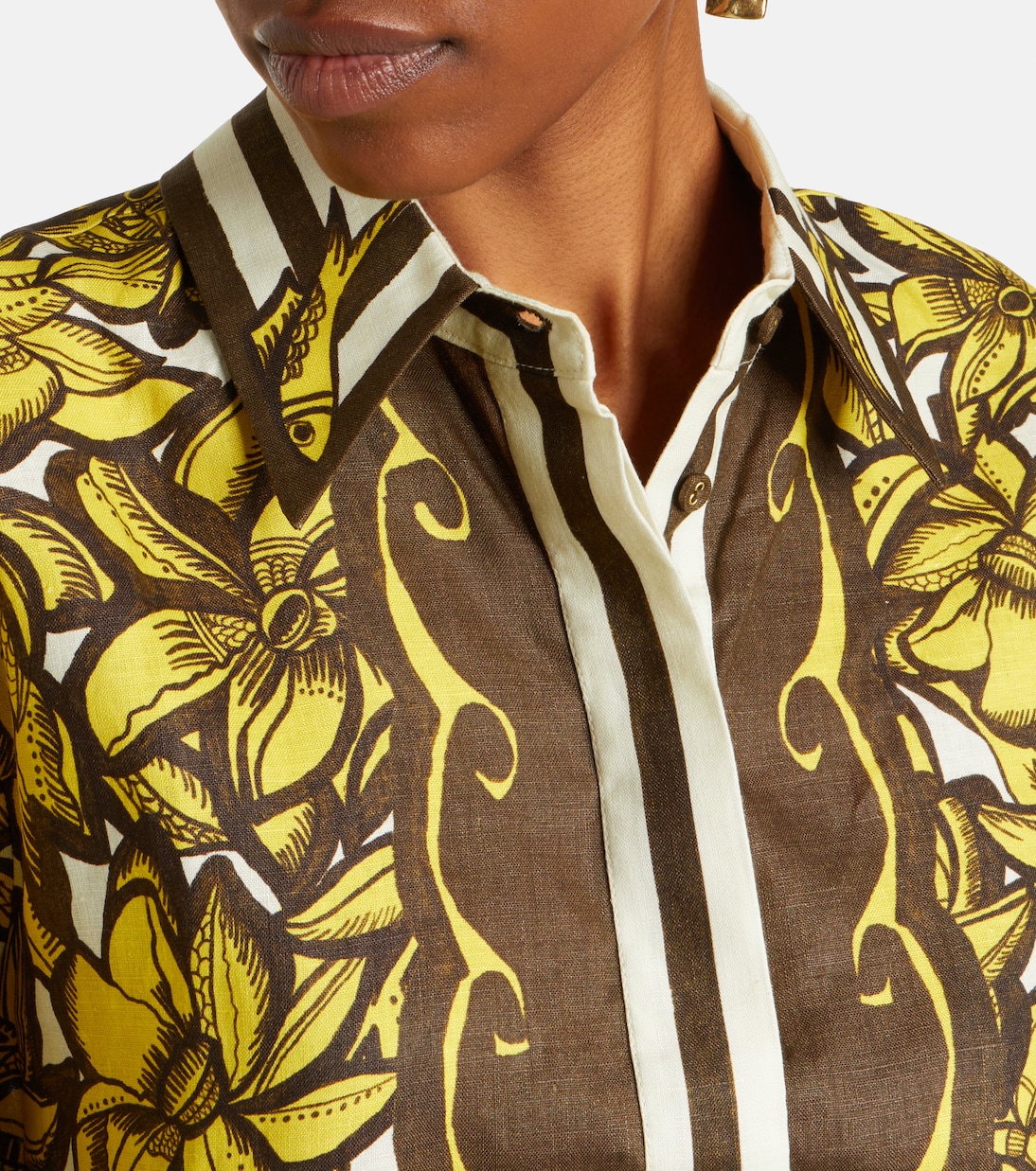 Mona floral hemp shirt | Alémais