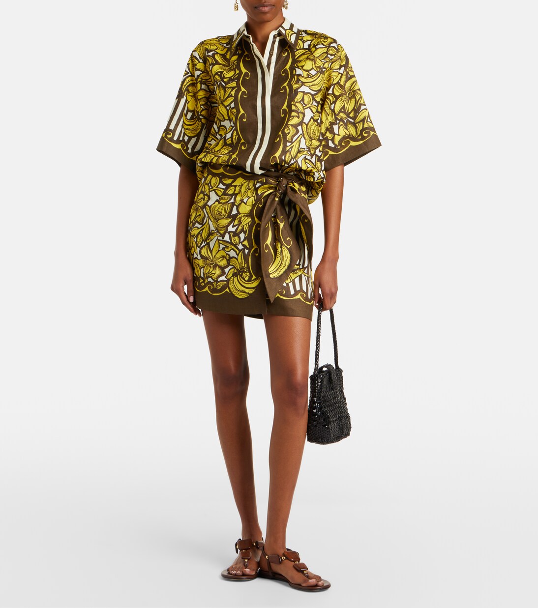 Mona floral hemp shirt | Alémais