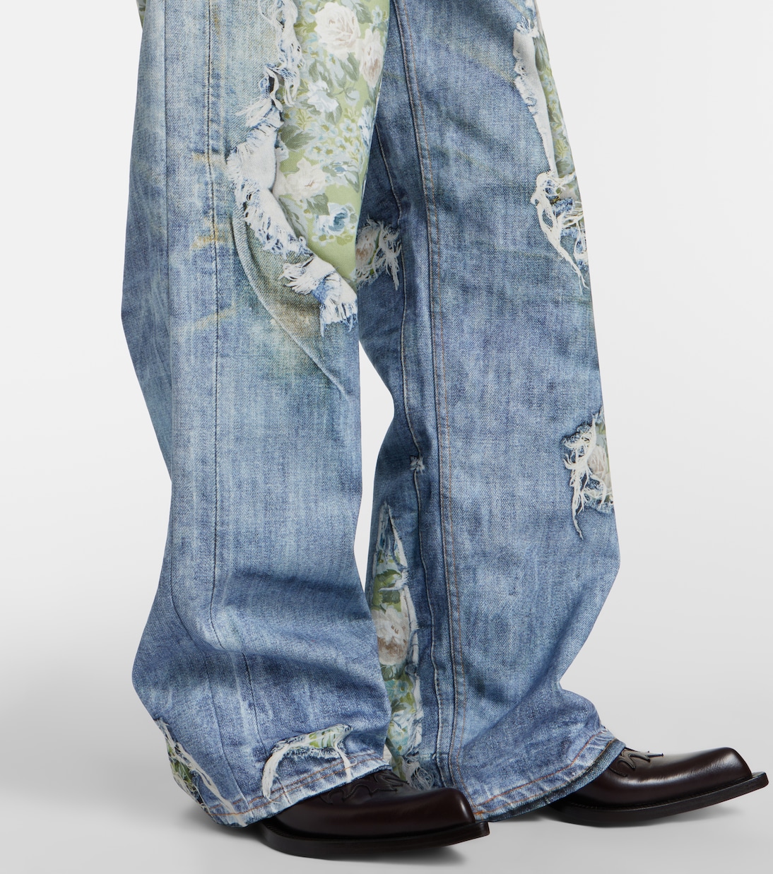 Printed wide-leg jeans | Acne Studios
