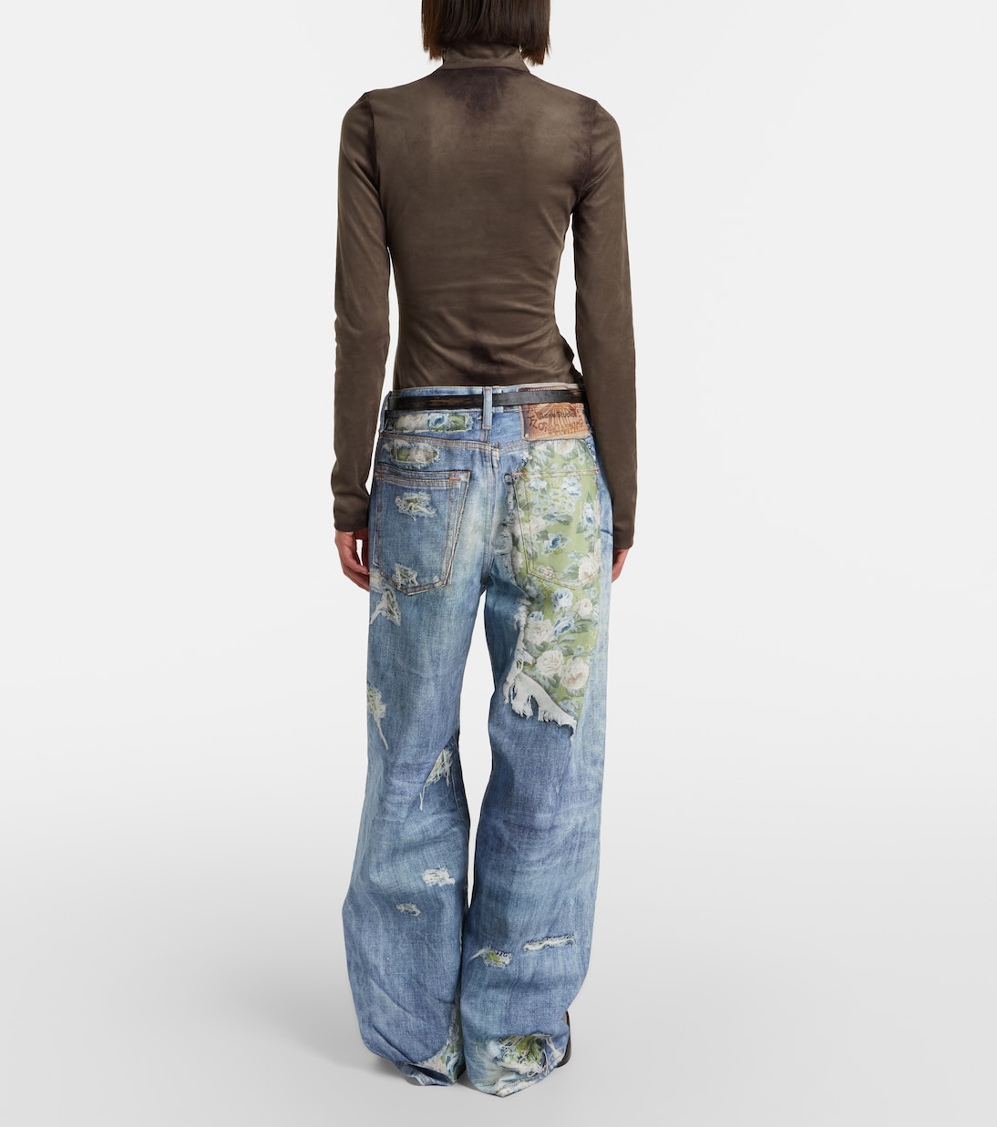 Printed wide-leg jeans | Acne Studios