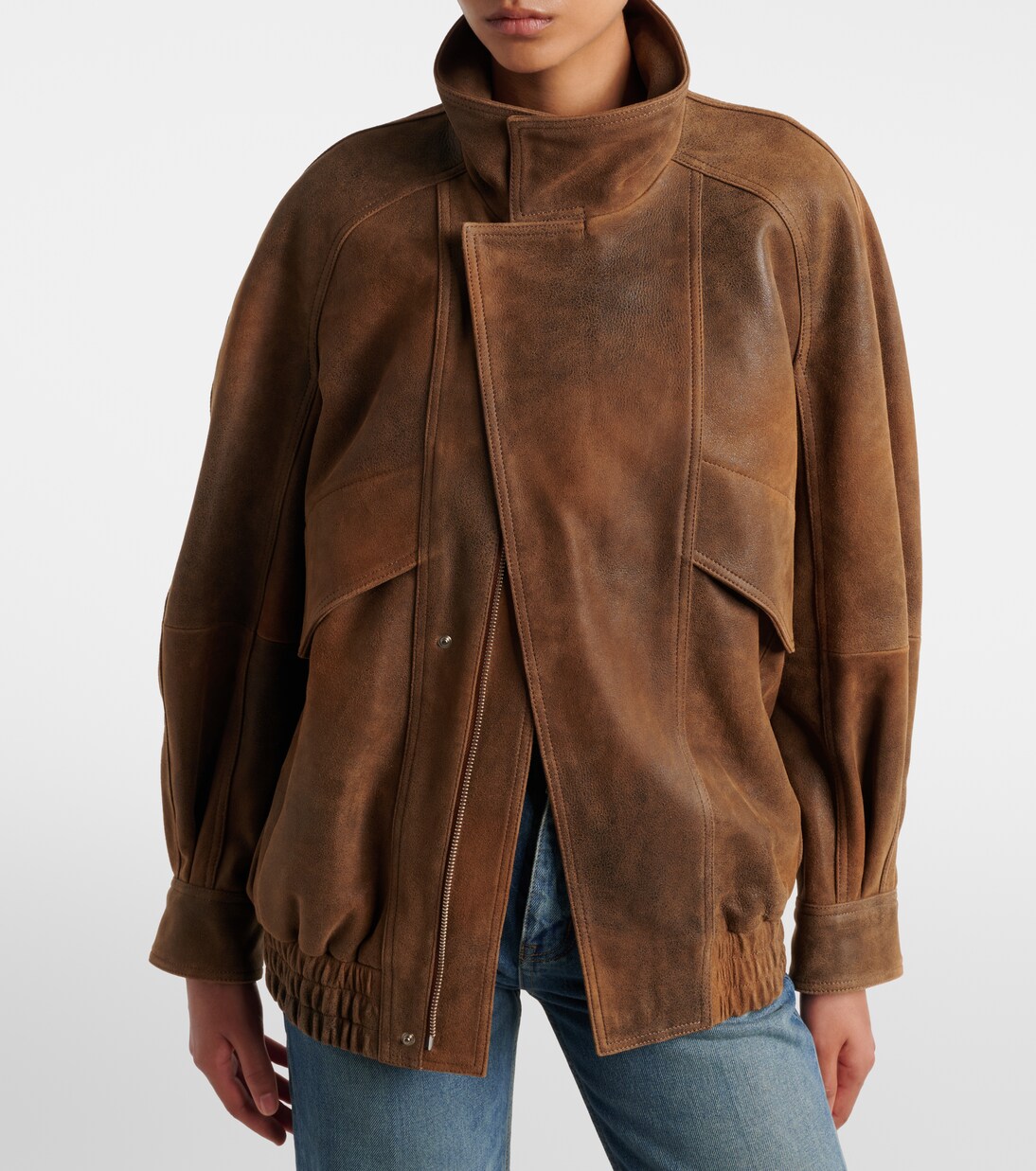 Ariste leather jacket | Nour Hammour