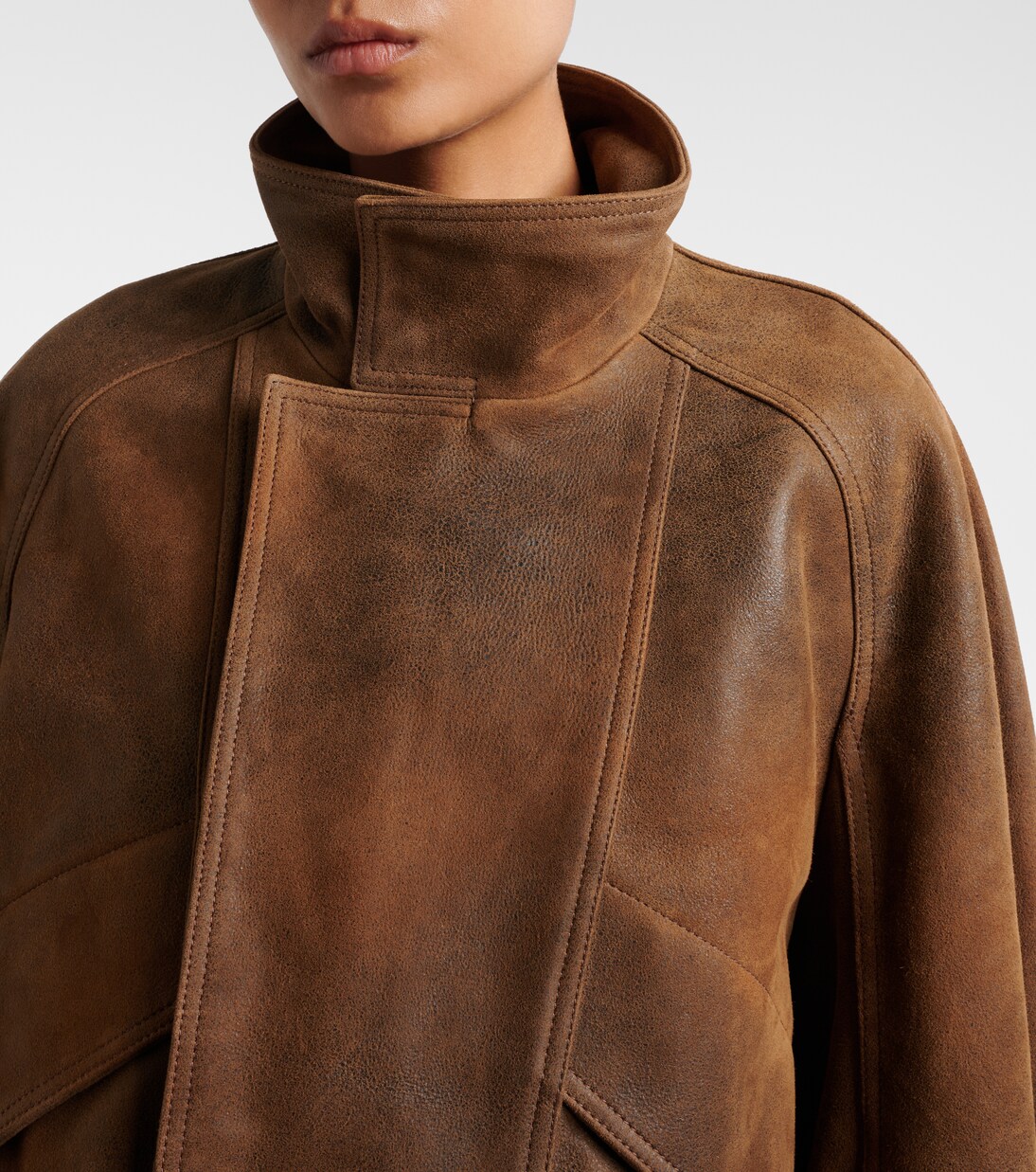 Ariste leather jacket | Nour Hammour