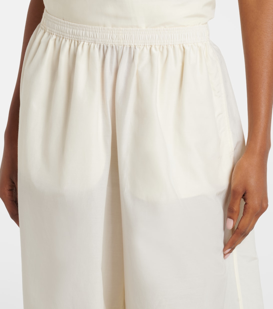 Almaya cotton and silk balloon pants | Loulou de Saison