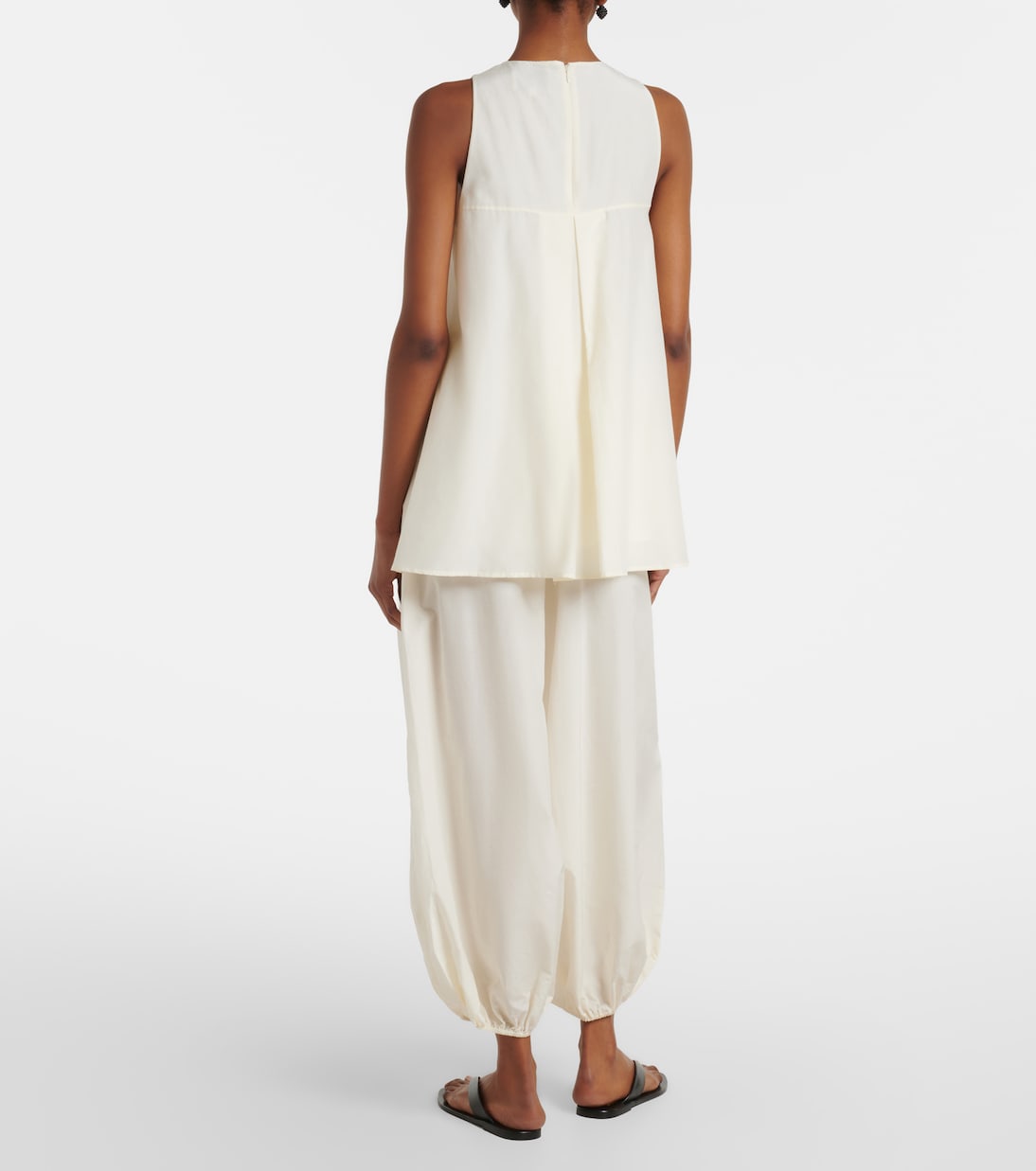 Almaya cotton and silk balloon pants | Loulou de Saison