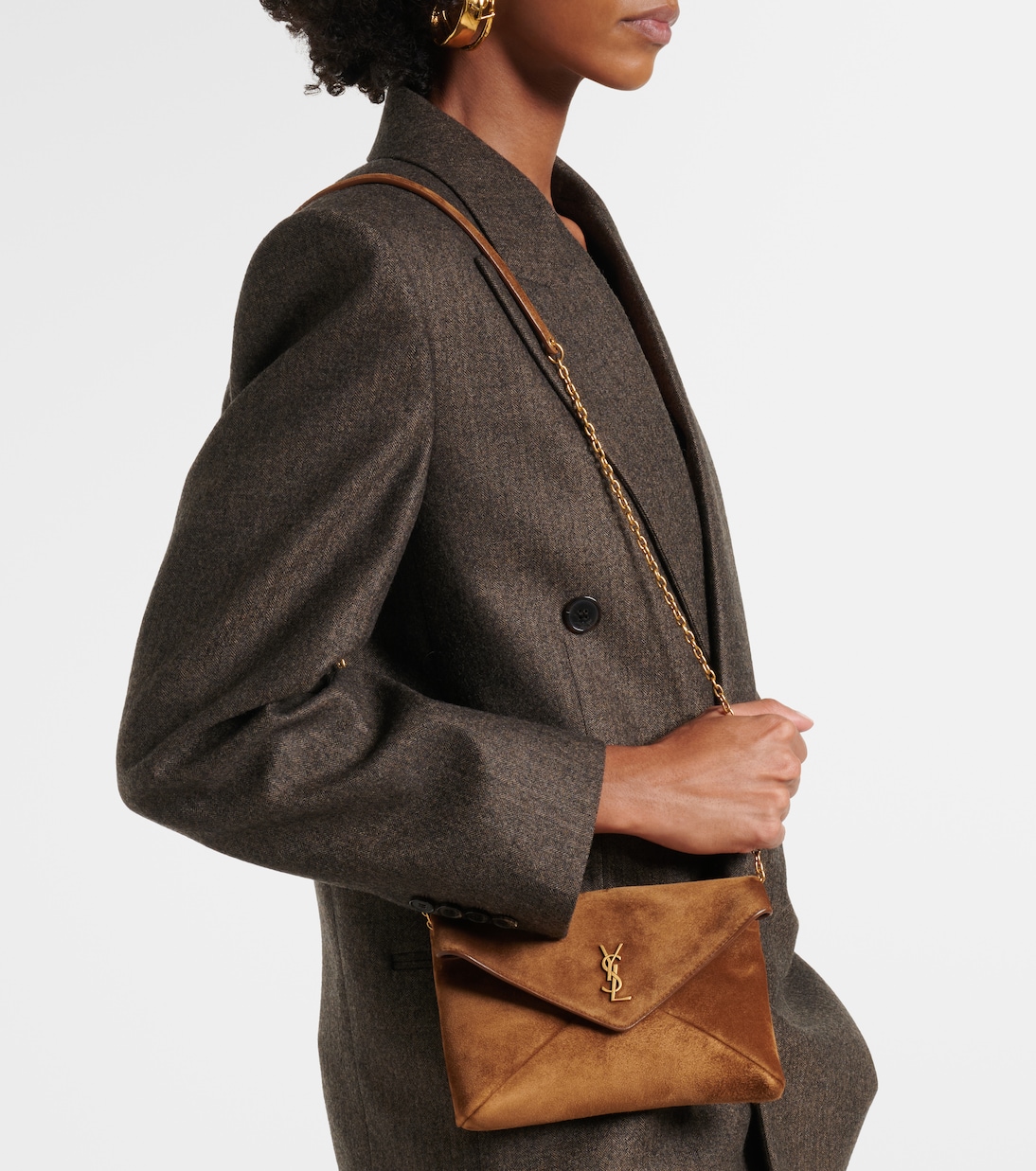 Cassandre Small suede pouch | Saint Laurent
