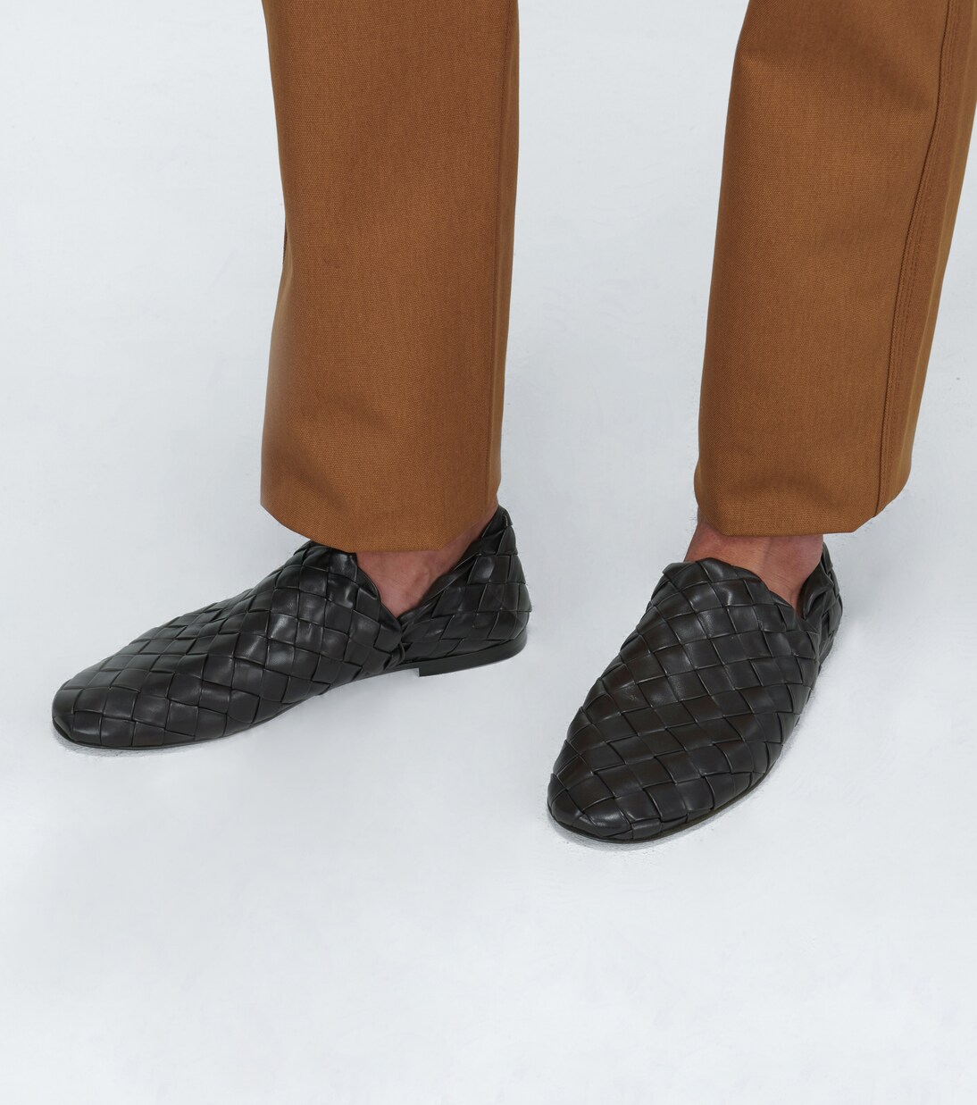 Slippers de piel intreccio | Bottega Veneta