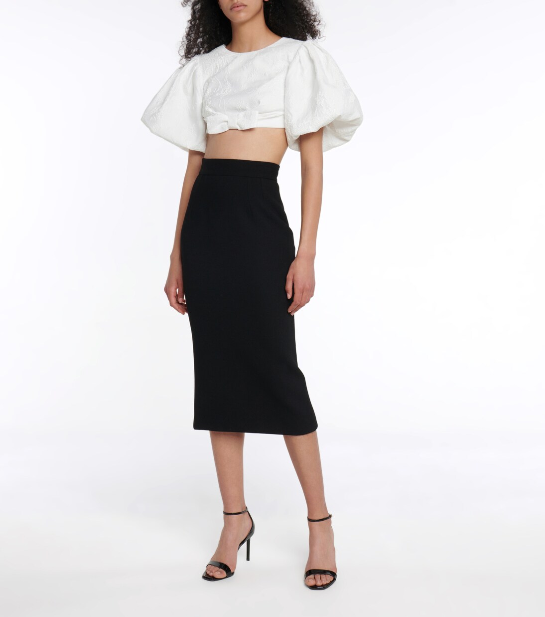 Crop top en jacquard | Rasario