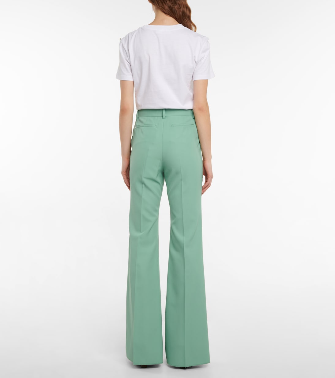 Pantalon évasé Laccato à taille haute | Sportmax