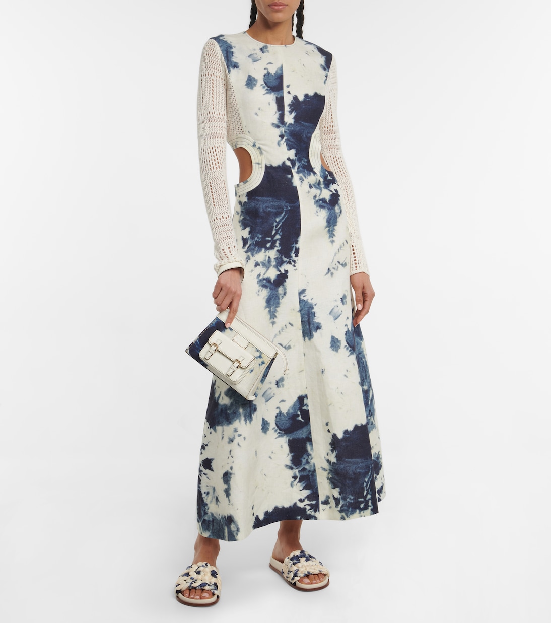 Midikleid aus Leinen | Chloé