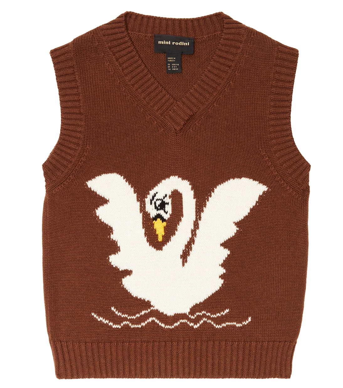 Intarsia wool vest | Mini Rodini