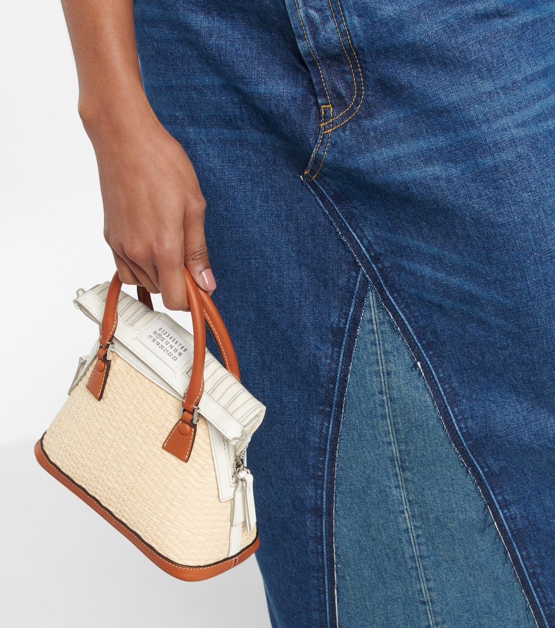 Tote Bag 5AC Mini aus Raffiabast | Maison Margiela