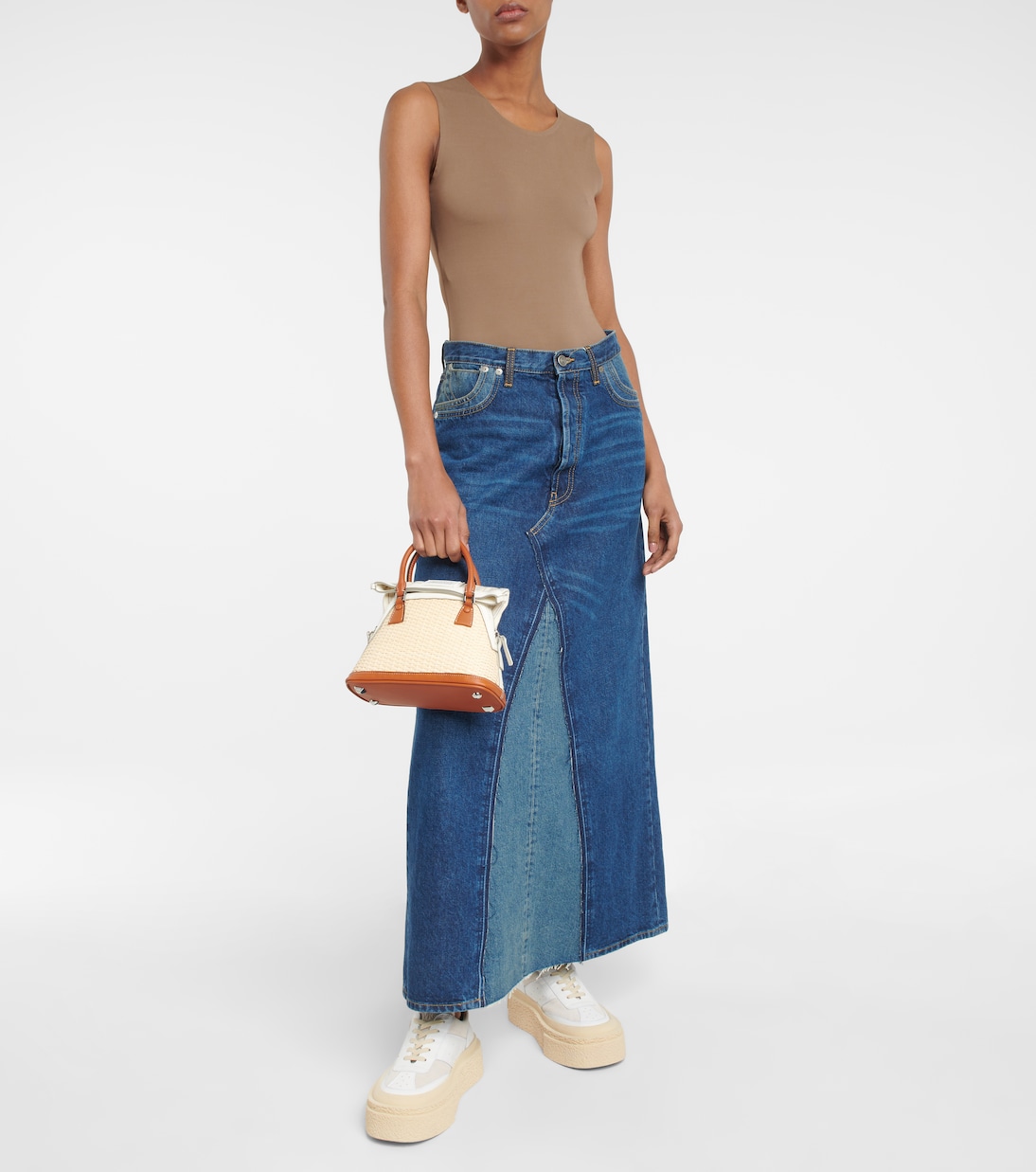 Tote Bag 5AC Mini aus Raffiabast | Maison Margiela