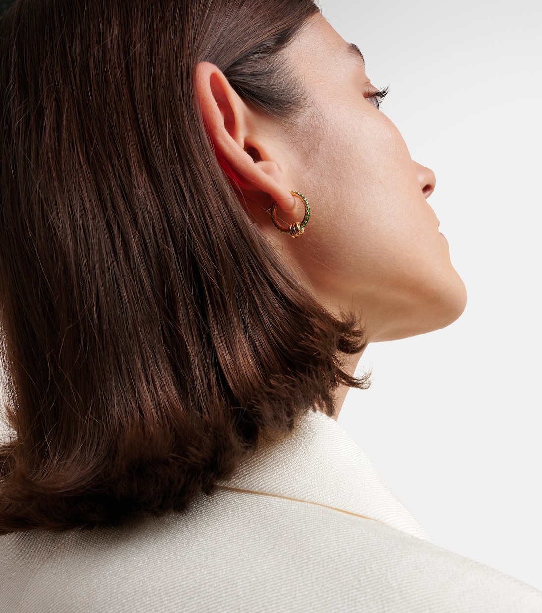 Ohrringe Ara aus 18kt Gelbgold (750/1000) mit Smaragden | Spinelli Kilcollin