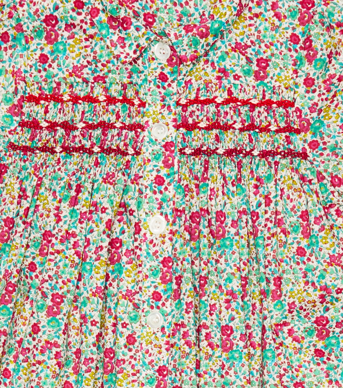 Candice floral cotton shirt dress | Bonpoint