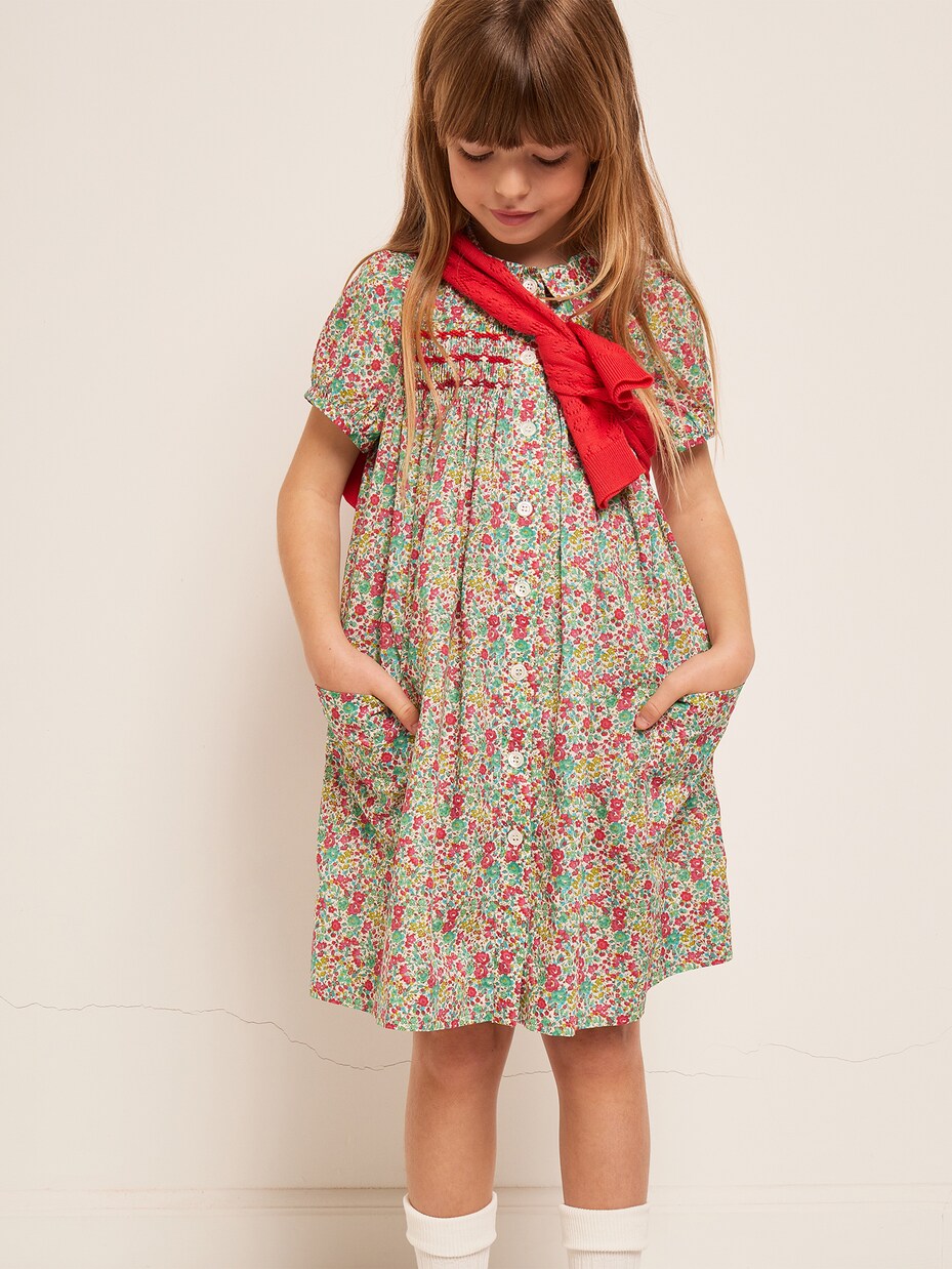 Candice floral cotton shirt dress | Bonpoint