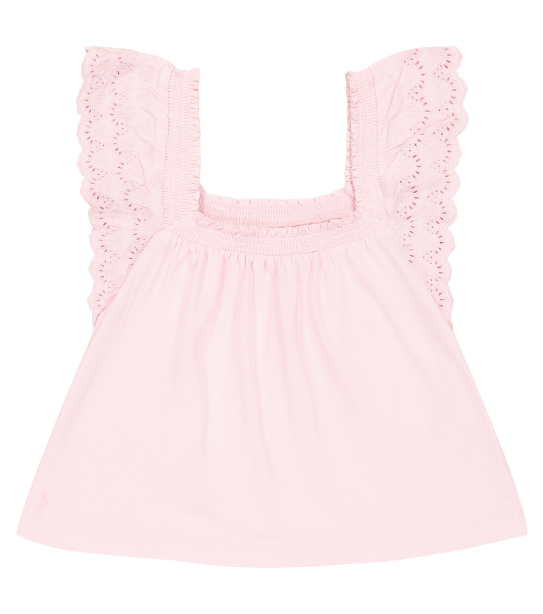 Embroidered cotton top | Polo Ralph Lauren Kids