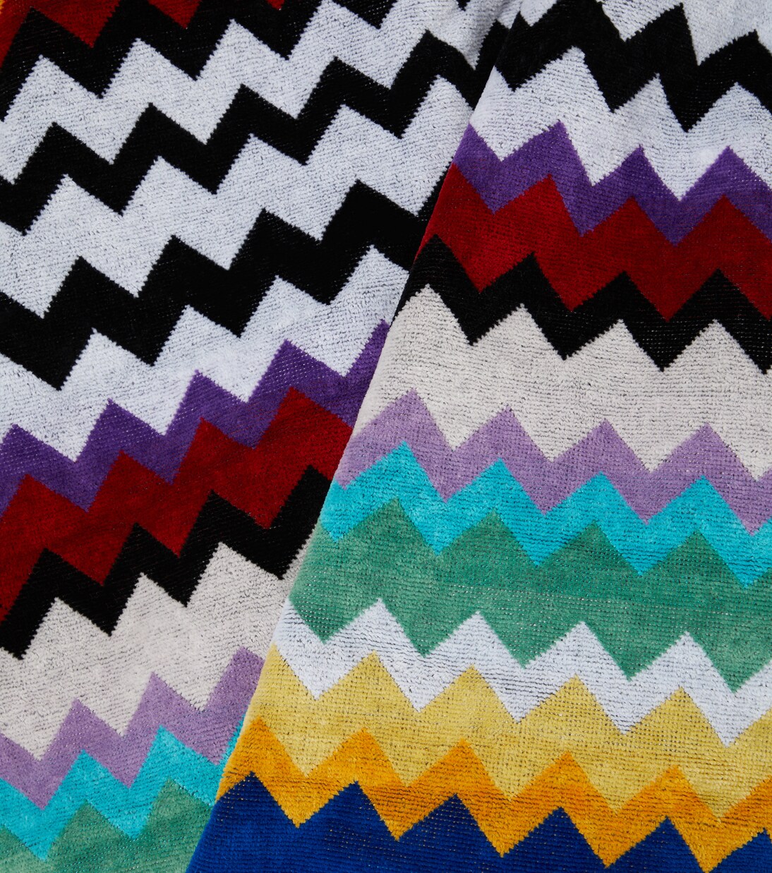 Cyrus Zig Zag cotton terry beach towel | Missoni