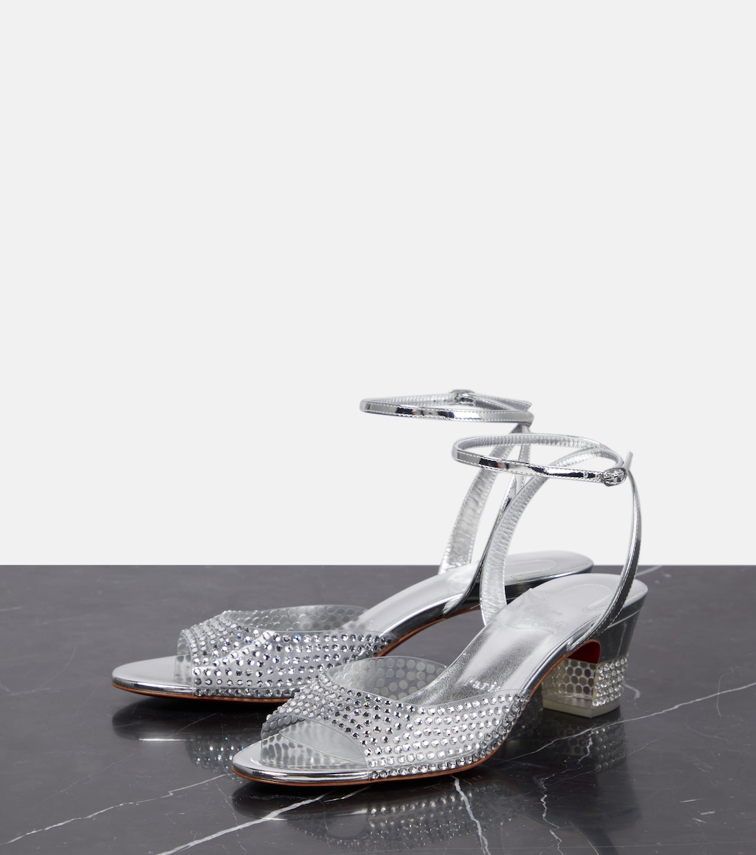 Cassandrissima embellished PVC sandals | Christian Louboutin