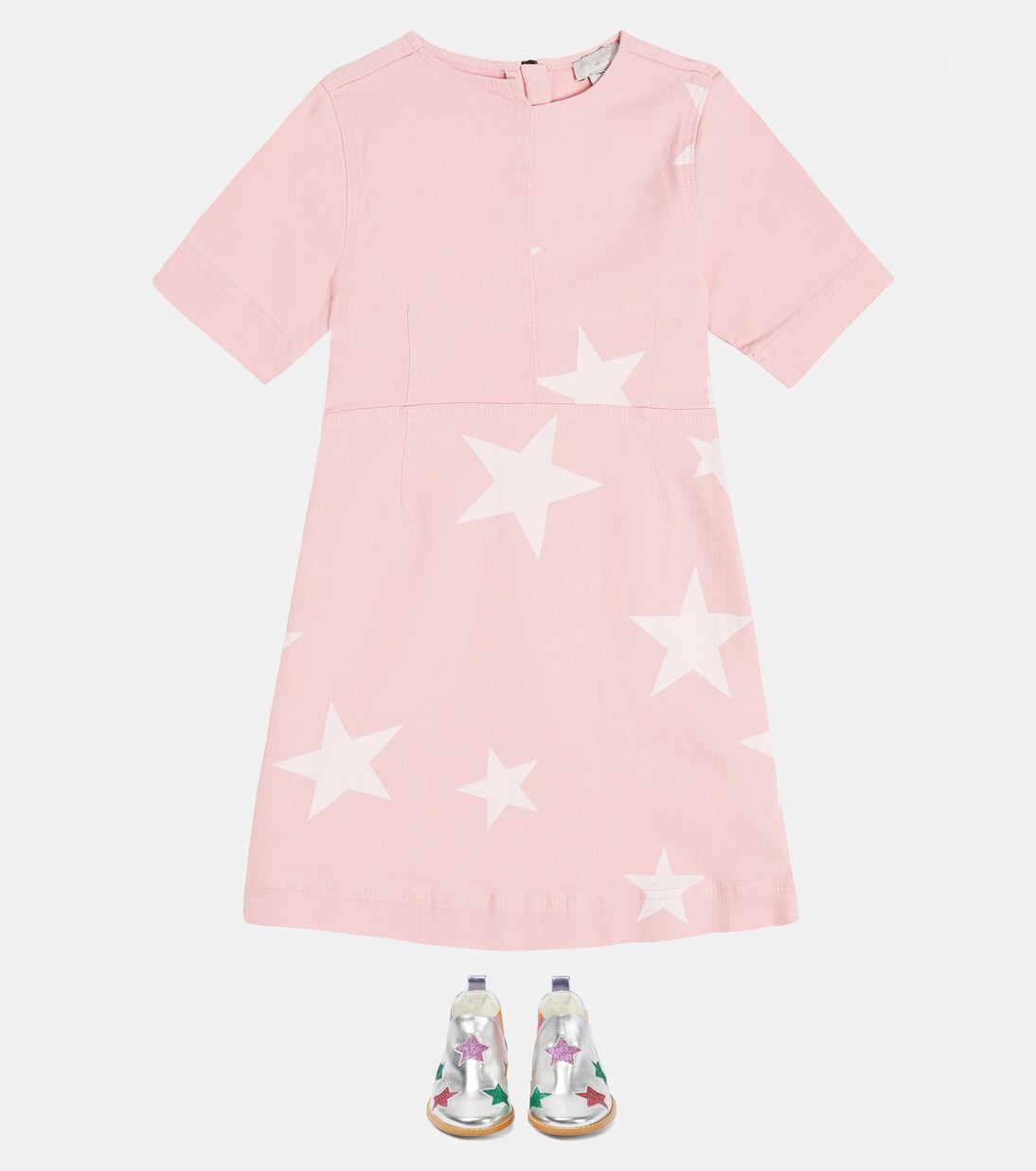 Printed denim dress | Stella McCartney Kids