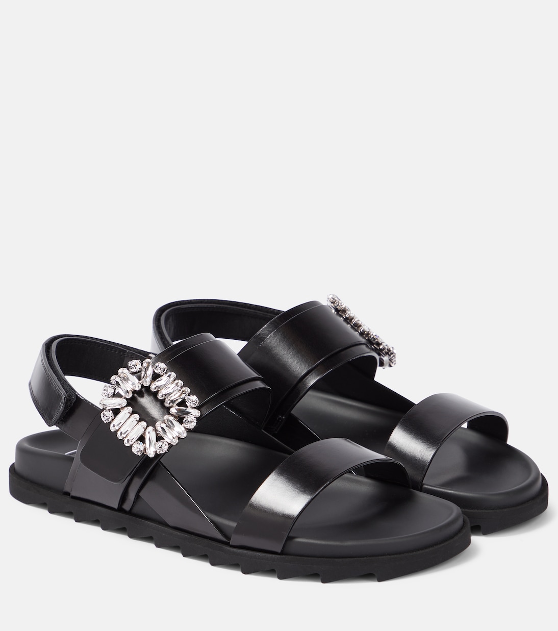 Verzierte Sandalen Slidy Viv' aus Leder | Roger Vivier