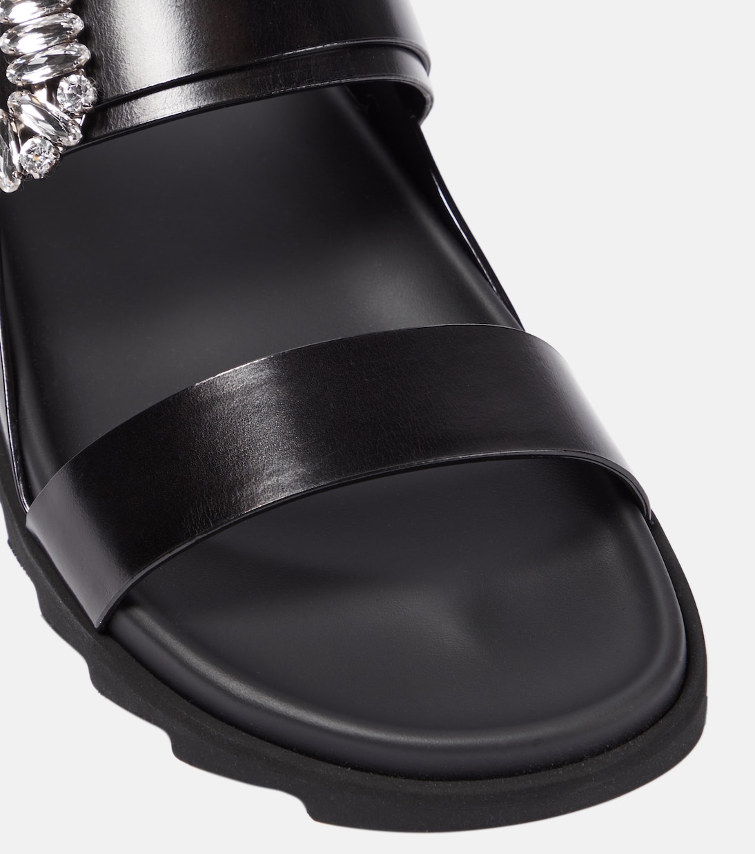 Verzierte Sandalen Slidy Viv' aus Leder | Roger Vivier