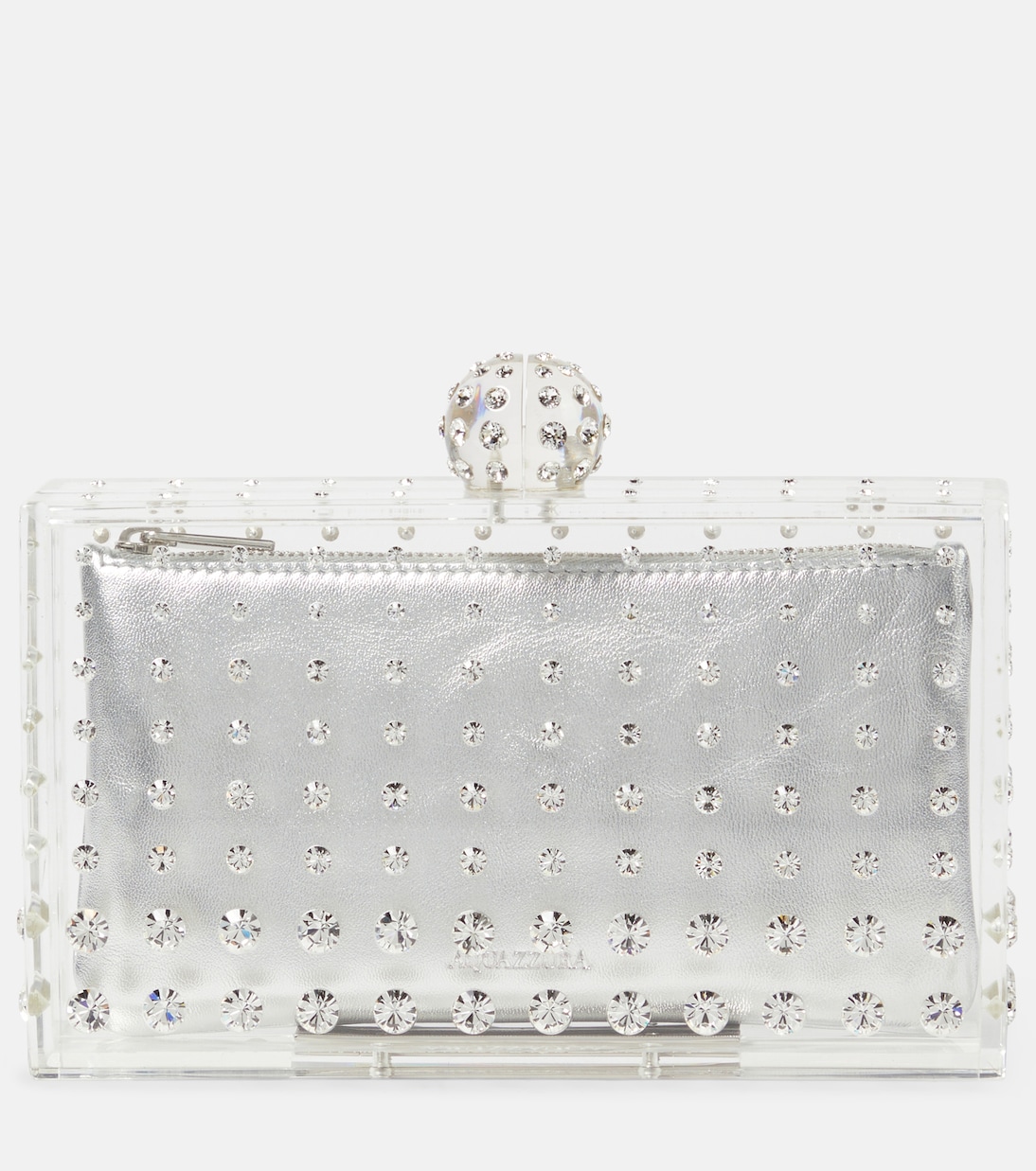 Tequila crystal-embellished clutch | Aquazzura