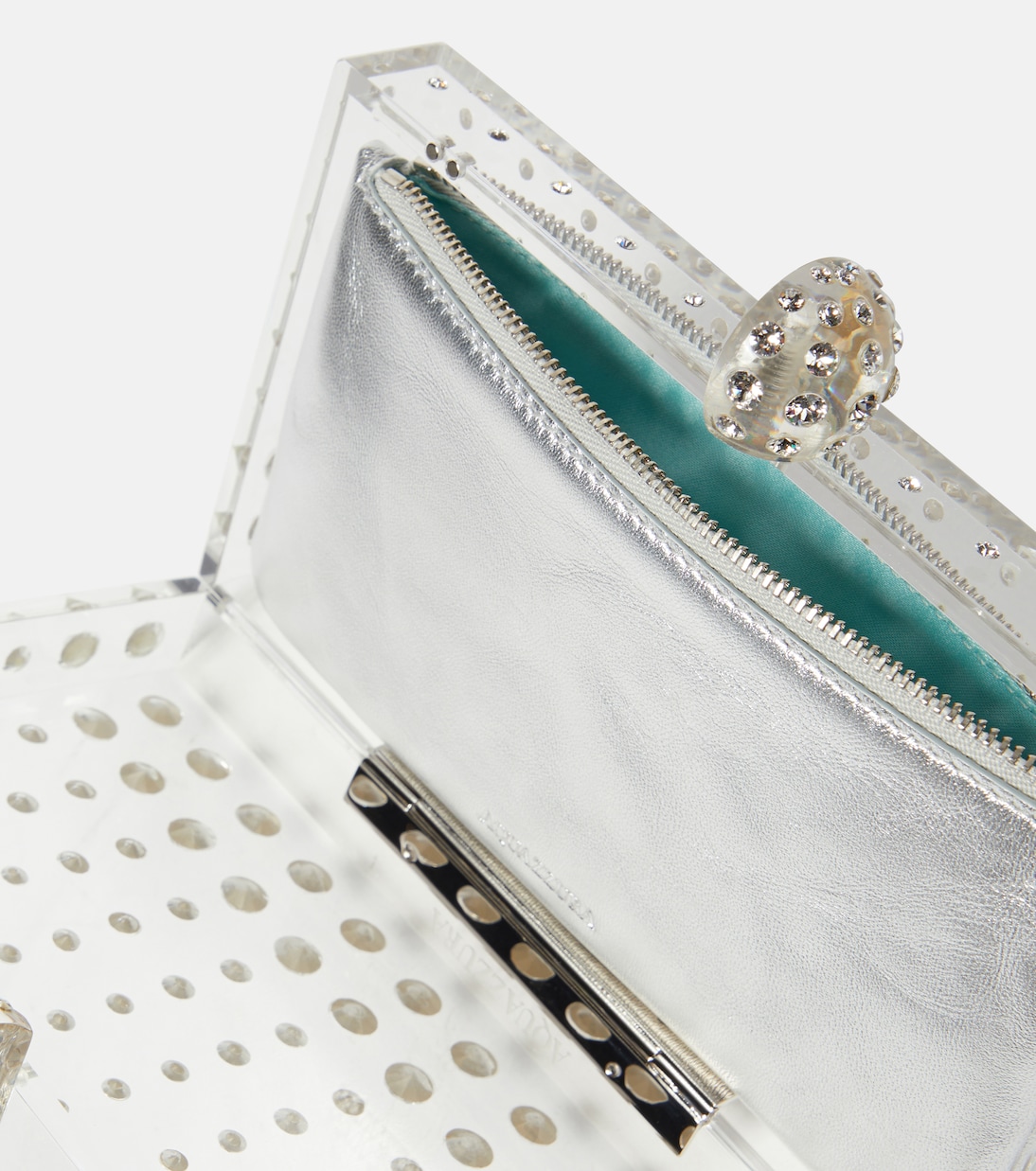 Tequila crystal-embellished clutch | Aquazzura
