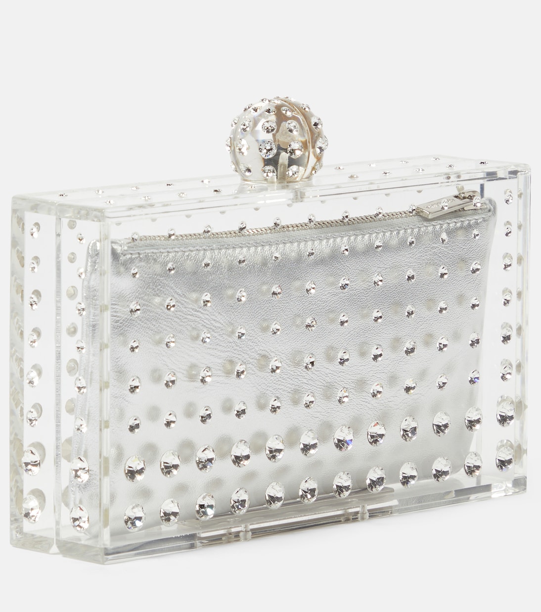 Tequila crystal-embellished clutch | Aquazzura