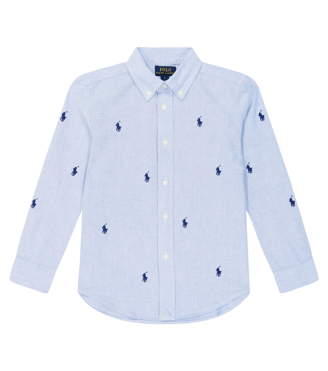 Logo embroidered cotton Oxford shirt | Polo Ralph Lauren Kids