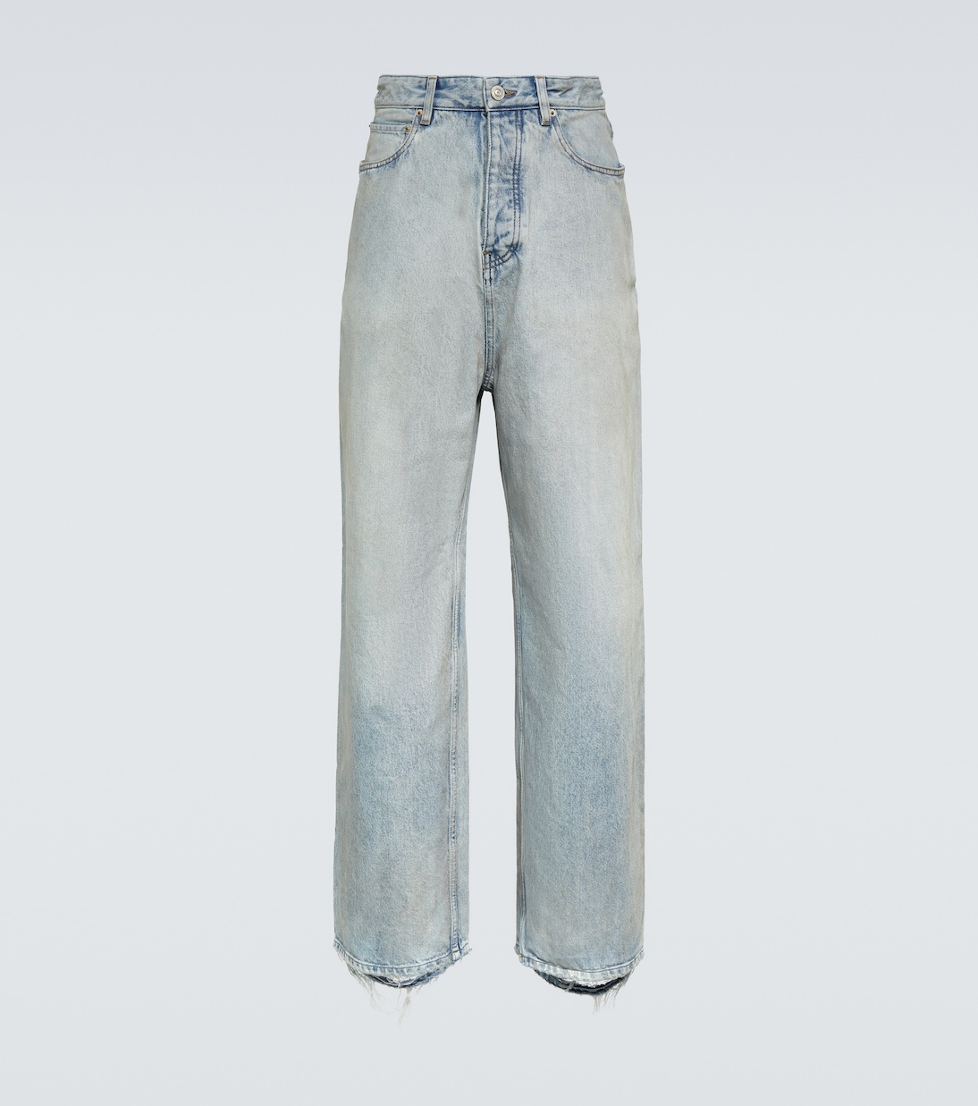 Distressed Wide-Leg Jeans | Balenciaga