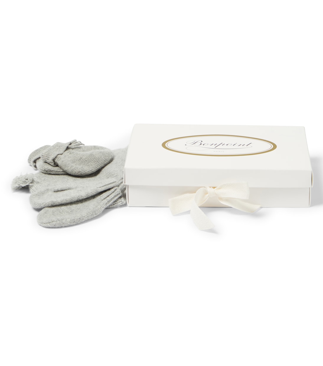 Baby beanie, mittens, and booties set | Bonpoint