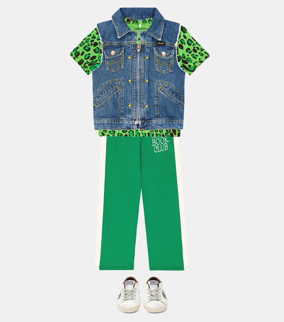 x Wrangler cotton denim vest | Mini Rodini