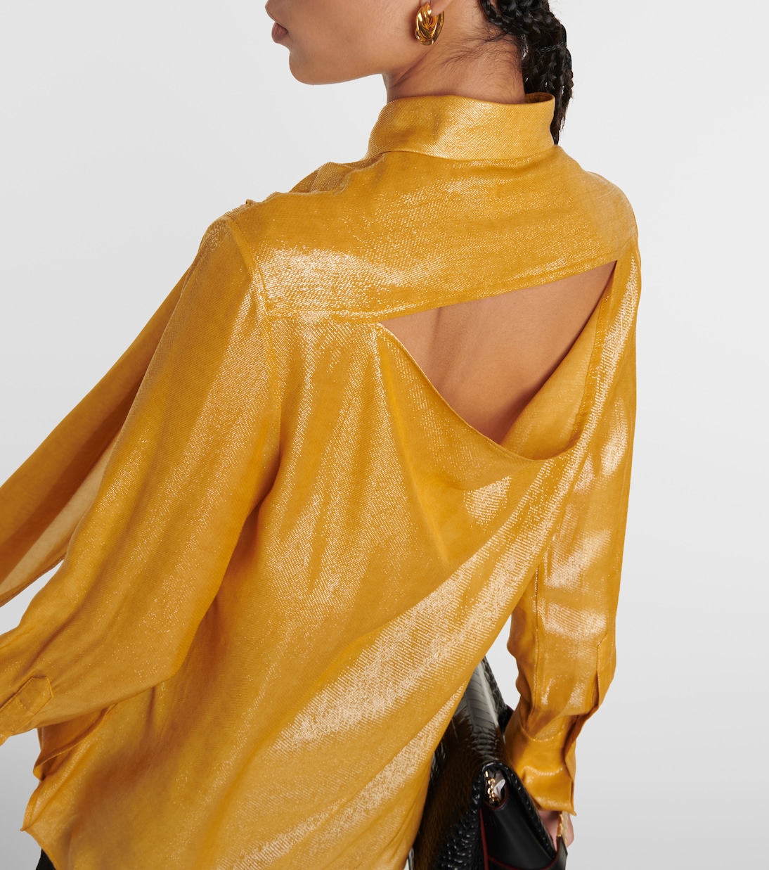 Bluse aus Lamé | Victoria Beckham