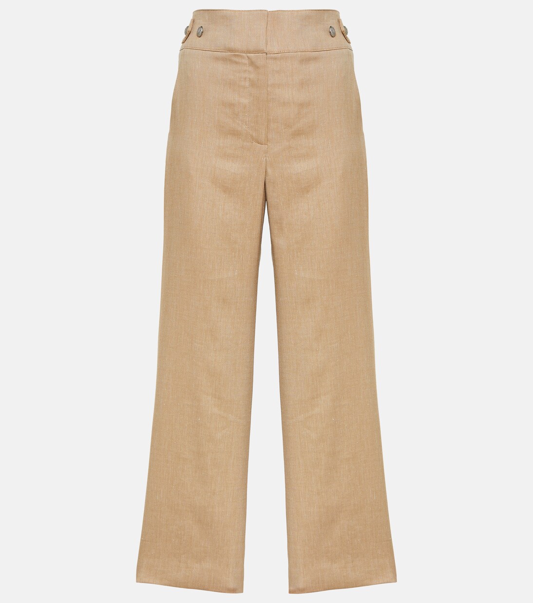 Cropped-Hose Aubrie aus einem Leinengemisch | Veronica Beard