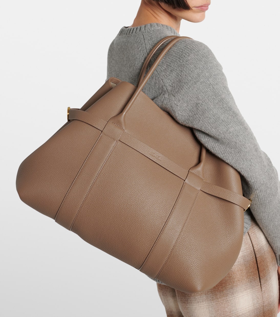 Ghiera Large leather tote bag | Loro Piana