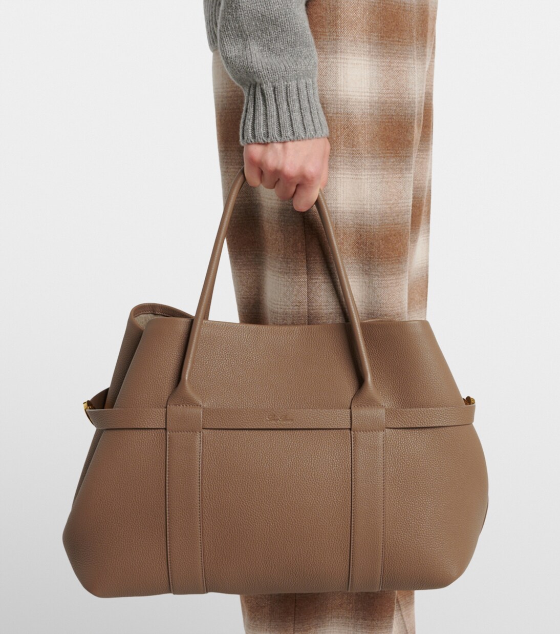 Ghiera Large leather tote bag | Loro Piana