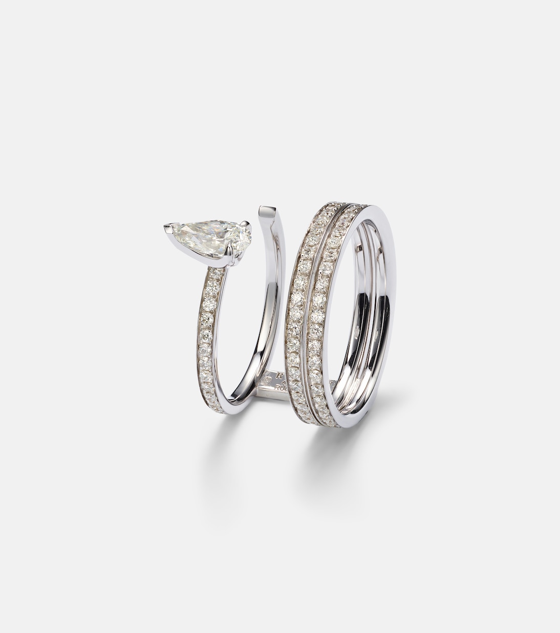 Anello Serti Sur Vide in oro bianco 18kt con diamanti | Repossi