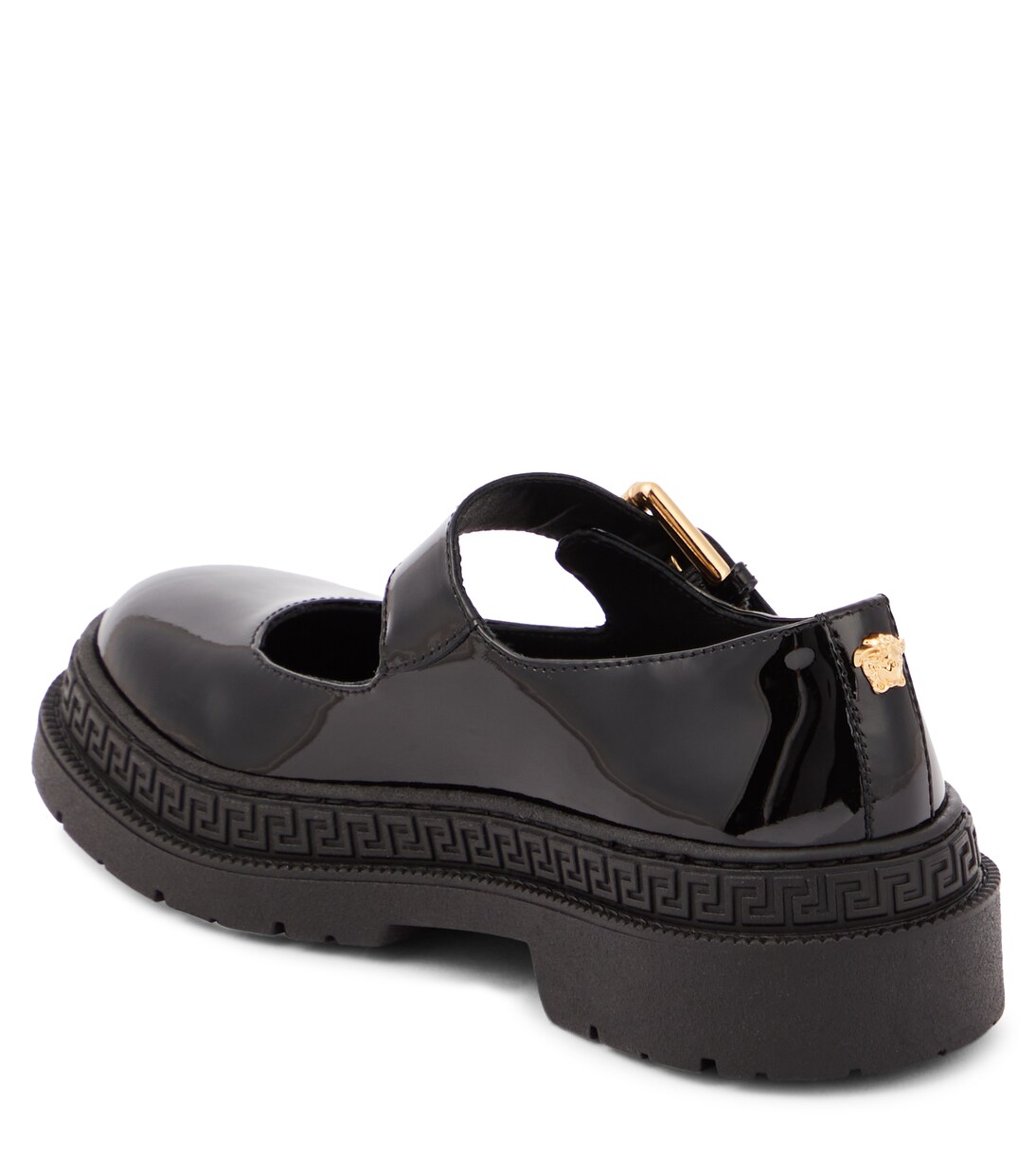 La Medusa patent leather Mary Jane flats | Versace Kids